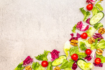 Fresh vegetables cooking background