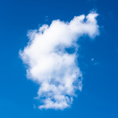 Obraz premium Bright blue sky with white cloud. Great background