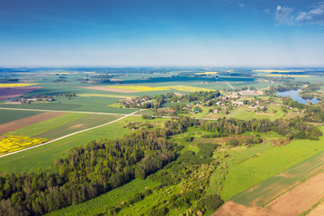 Nice spring day in countryside of Latvia.