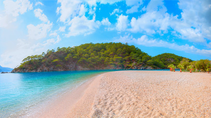 Oludeniz Beach And Blue Lagoon, Oludeniz beach is best beaches in Turkey - Fethiye, Turkey 