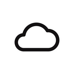 Cloud vector icon in modern style for web site and mobile app