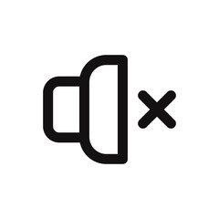 Speaker vector icon in modern style for web site and mobile app