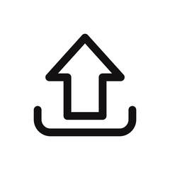 Upload vector icon in modern style for web site and mobile app