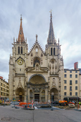 Saint-Nizier Church ecterior, in Lyon