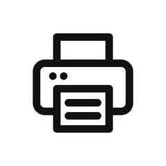Printer vector icon in modern style for web site and mobile app