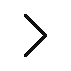 Arrow vector icon in modern style for web site and mobile app