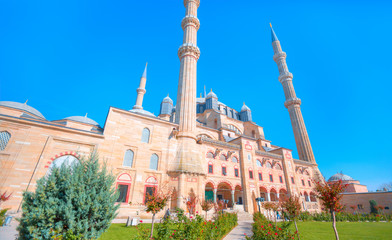 Selimiye Mosque, the masterpiece of famous architect Mimar Sinan - Edirne, Turkey