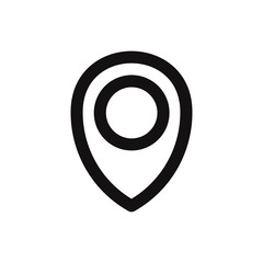 Location vector icon in modern style for web site and mobile app