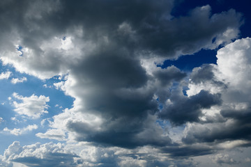 Obraz premium dark stormy sky with clouds