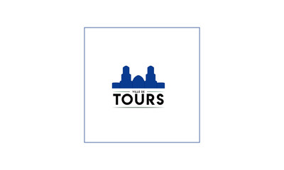 Logo concept de la ville de Tours