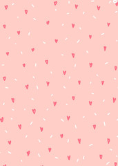 seamless background with hearts