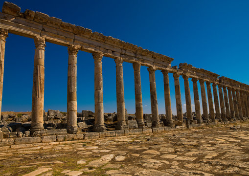 Columned Ancient Street, Apamea, Syria