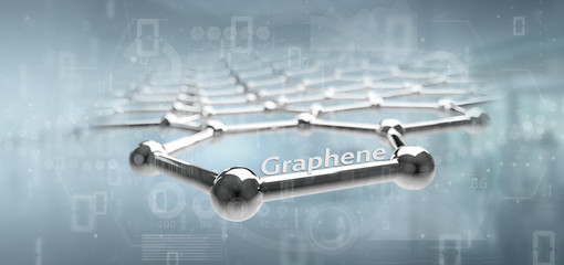 Graphene structure - 3d rendering