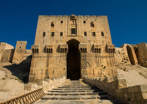 Aleppo Citadel Main Gate, Syria
