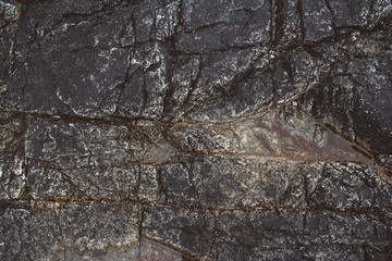abstract stone texture from waves erode, nature background. Top view. Copy space. Can use as banner.