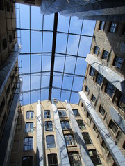 Fototapeta na wymiar Gebäude, Architektur, Haus, Glas, Glasdach