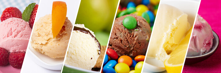 Eiscreme Panorama Hintergrund Header