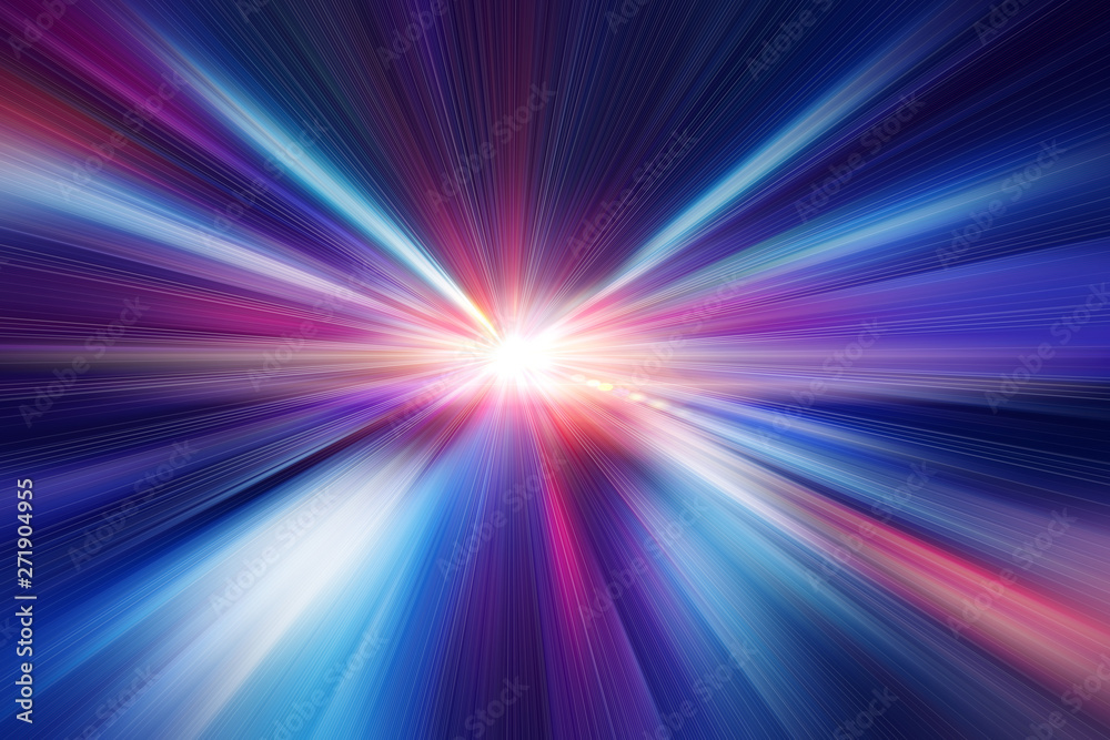 Canvas Prints blur blue color fast speed motion effect abstract for advertising background