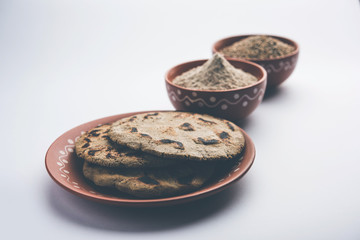 bajra / sorghum ki roti or pearl millet flat bread