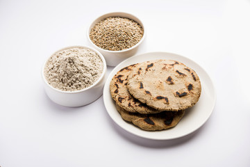 bajra / sorghum ki roti or pearl millet flat bread