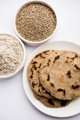 bajra / sorghum ki roti or pearl millet flat bread