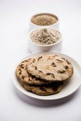 bajra / sorghum ki roti or pearl millet flat bread
