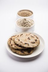 bajra / sorghum ki roti or pearl millet flat bread