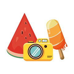 summer beach and vacation cartoons