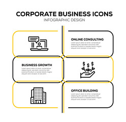 CORPORATE BUSINESS ICON SET