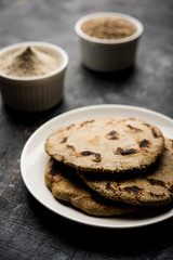 bajra / sorghum ki roti or pearl millet flat bread