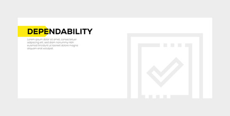 DEPENDABILITY BANNER CONCEPT