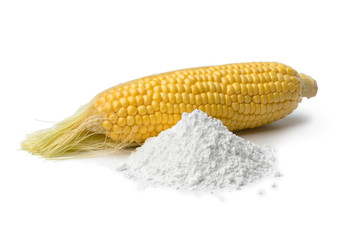  Corn on the cob and a heap of corn starch