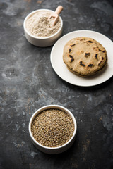 bajra / sorghum ki roti or pearl millet flat bread