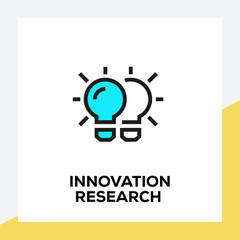 INNOVATION RESEARCH LINE ICON SET