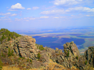 Fototapeta na wymiar Altai Gebirge Aussicht