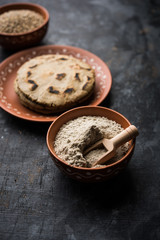 bajra / sorghum ki roti or pearl millet flat bread
