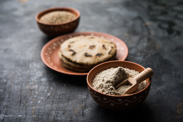 bajra / sorghum ki roti or pearl millet flat bread
