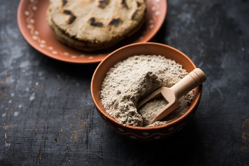 bajra / sorghum ki roti or pearl millet flat bread