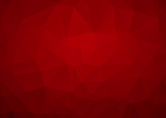 Fototapeta premium Abstract mosaic Red Polygonal Geometric Triangle Background, Low Poly Style. Business Design Templates modern Triangle Background.