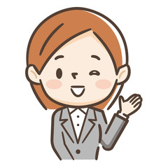 女性　スーツ　案内