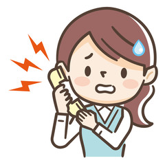 女性　電話　困る