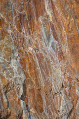 Rusty materials on stones 1
