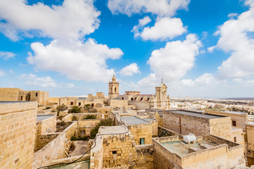 Top view from the Citadel, Gozo. The Cittadella, also known as the Castello