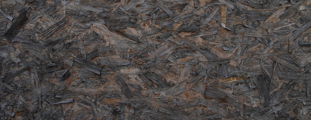 eine alte verwitterte OSB-Platte