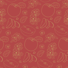seamless apple pattern