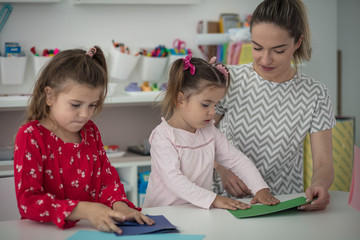 Fototapeta premium Kids live in a vibrant and colorful world.