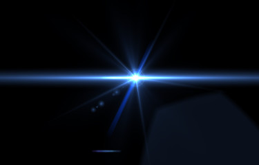 Lens flare overlay texture. light flare on black background object design abstract for overlay on you design.