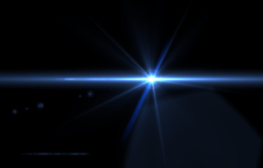 lens flare effects for overlay designs or screen blending mode to make high-quality images of cool light isolated on a black background