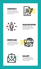 HEAD HUNTING LINE ICON CONCEPT