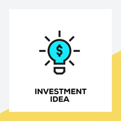 INVESTMENT IDEA LINE ICON SET